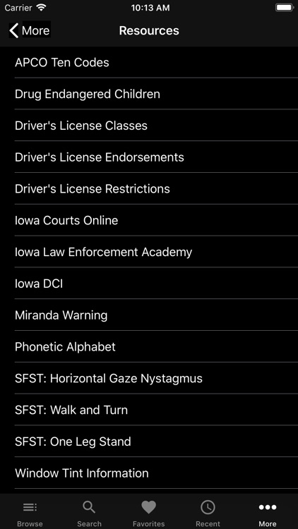 Iowa Police Field Reference screenshot-8