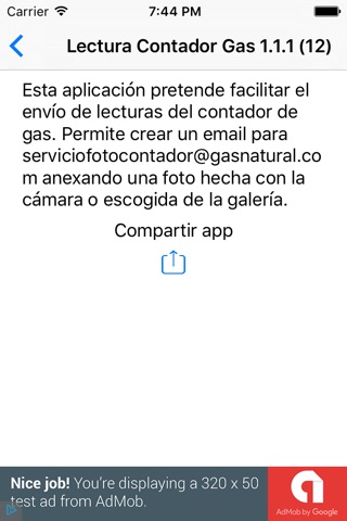 Lectura Contador Gas screenshot 2