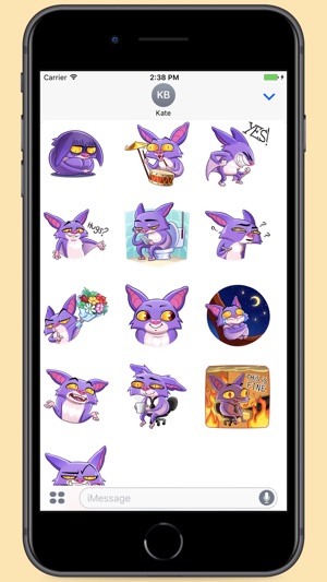 Violet Mr.Bat Stickers(圖2)-速報App