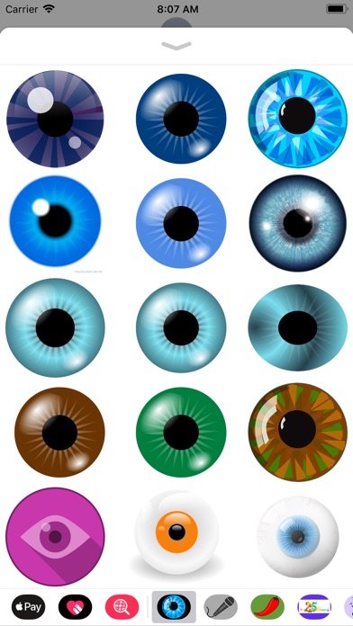 I Only Have Eyeball Stickers For You - 15 Multicolor Eyeball