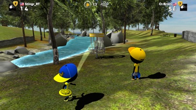 Screenshot from Stickman Disc Golf Battle