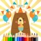 Icon Bear Coloring and Painting Book