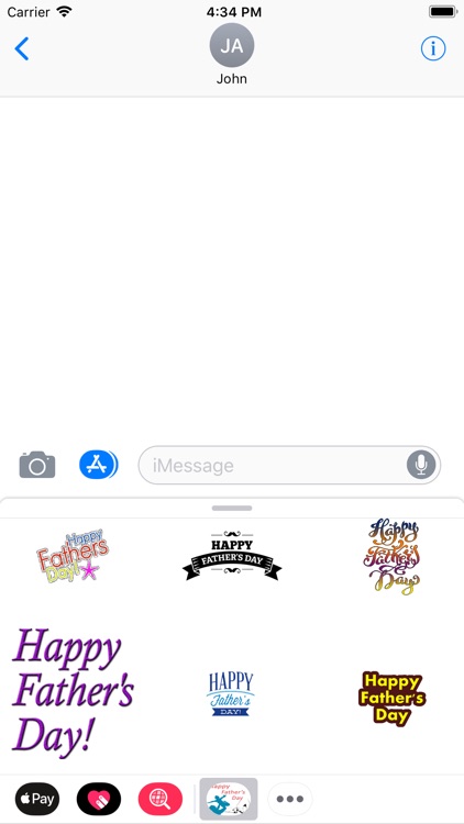 Happy Fathers Day Stickers2018