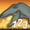 Junior Paleontologist Pete needs your help to count the Dinosaurs in the park, with each number represented by a Dinosaur