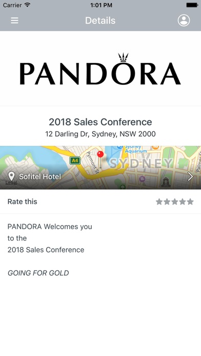 PANDORA Events screenshot 3