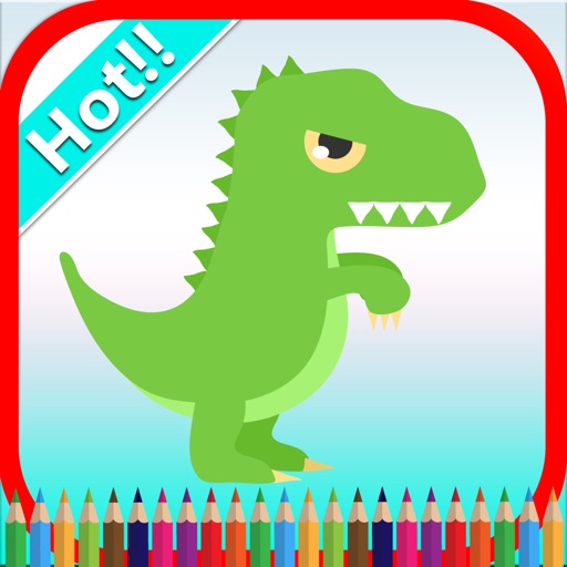 Dinosaurs Coloring Books iOS App