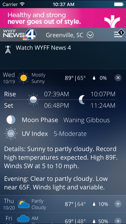 WYFF 4 Weather screenshot-4