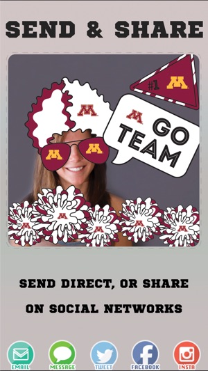 Minnesota Golden Gophers Selfie Stickers(圖3)-速報App