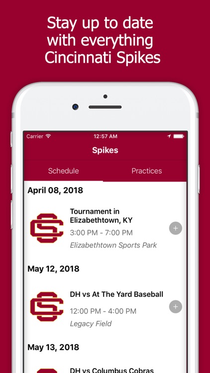 Cincinnati Spikes Events