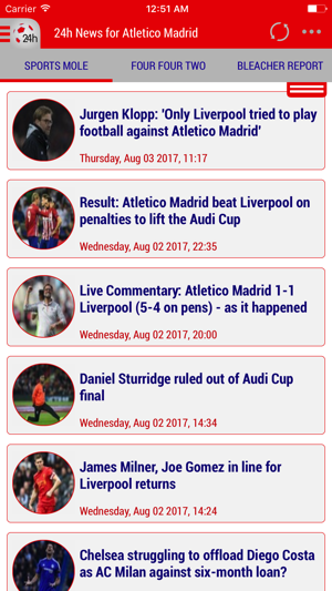 24h News for Atlético Madrid(圖1)-速報App