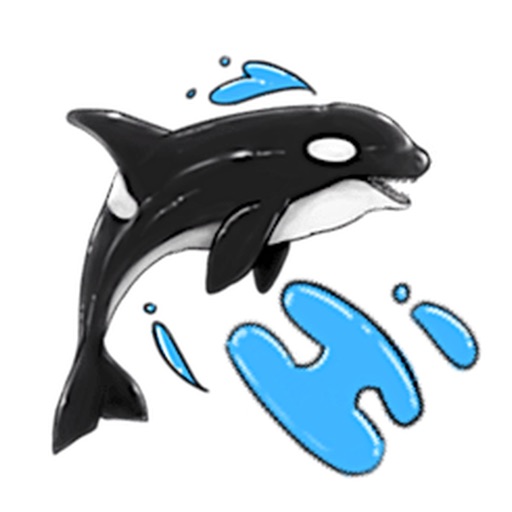 Love Animals In Ocean Sticker icon