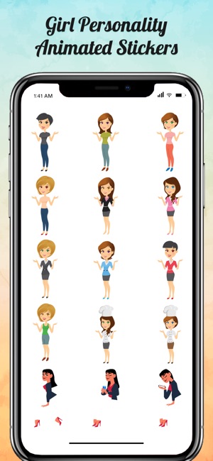 Women Personality Stickers(圖2)-速報App