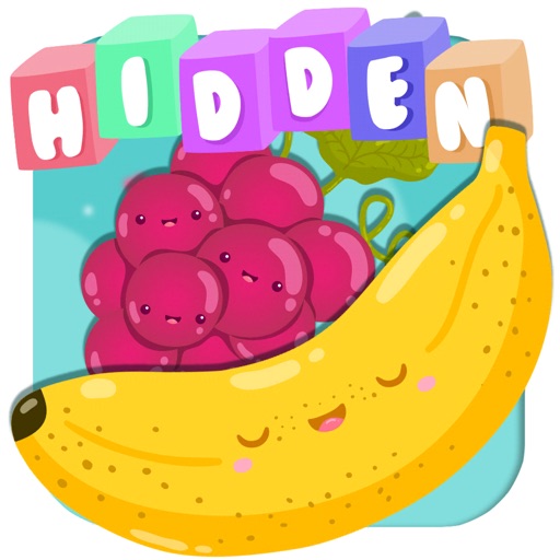 Hidden fruit game for toddlers