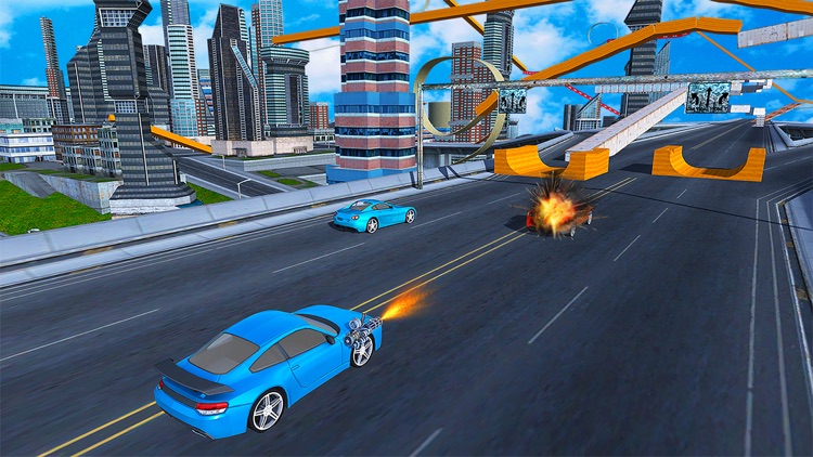 Flying car driving flight sim