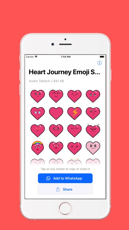 Heart Journey Emoji Stickers screenshot-3