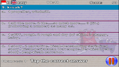 Kamus Lengkap Quiz Game screenshot1