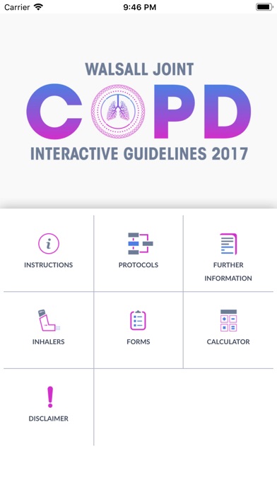COPD Interactive Guidelines screenshot 2