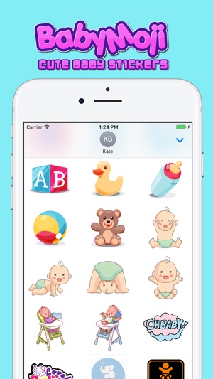 BabyMoji - Cute Baby Stickers(圖2)-速報App