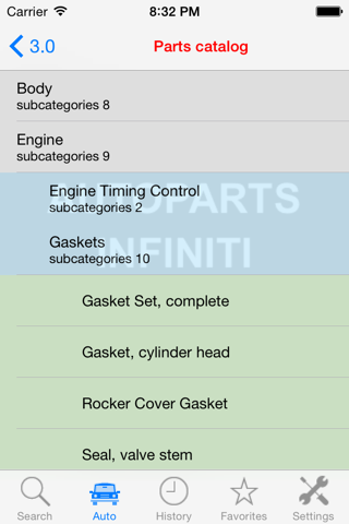 Autoparts for Infiniti screenshot 4