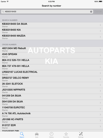Скриншот из Autoparts for Kia