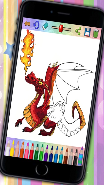 Dragons Coloring Pages screenshot-4