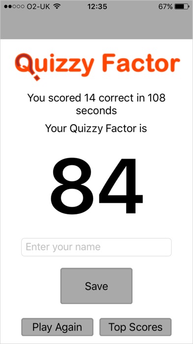 QuizzyFactor screenshot 3