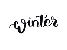 Winter Lettering