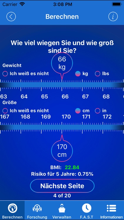 Stroke Riskometer German Lite screenshot-4