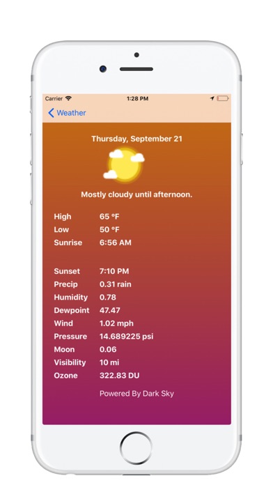 Weather - Lite - Brown screenshot 2