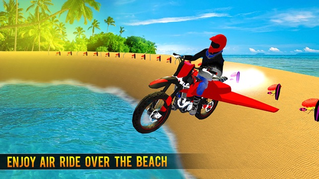 Flying Bike Beach Sim(圖5)-速報App