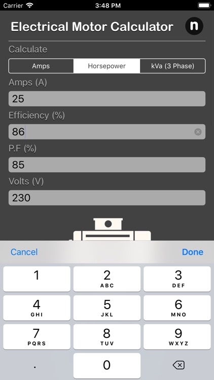 Electrical Motor Calculator