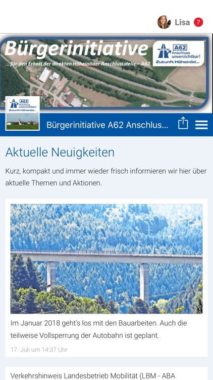 Bürgerinitiative A62