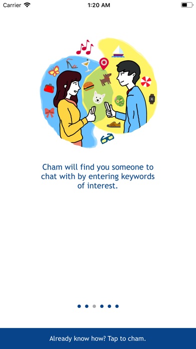 Cham - Random Anonymous Chat screenshot 2