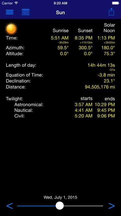 Sun Info