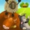 Two educational games, illustrations, interactive animations and animal sounds together in one application