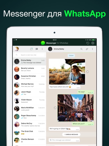 Скриншот из Messenger for WhatsApp Premium