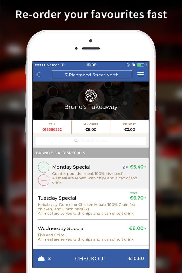 Bruno's Takeaway App screenshot 3