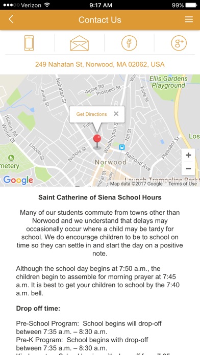 St Catherine School Norwood MA screenshot 2