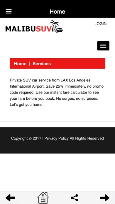 MalibuSUV - Malibu Private SUV Car Service screenshot 3