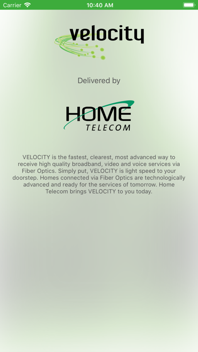 How to cancel & delete Velocity by Home Telecom from iphone & ipad 1