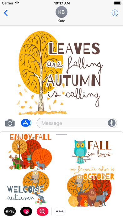 Hello Autumn Fall Time Sticker screenshot 2