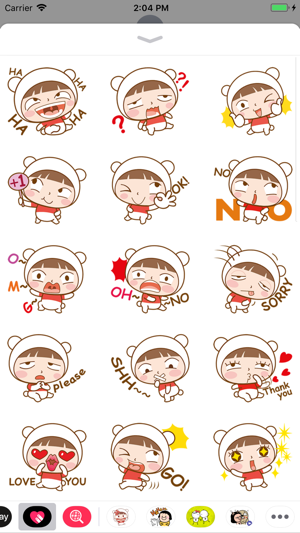 Little Cute Girl Sticker(圖2)-速報App