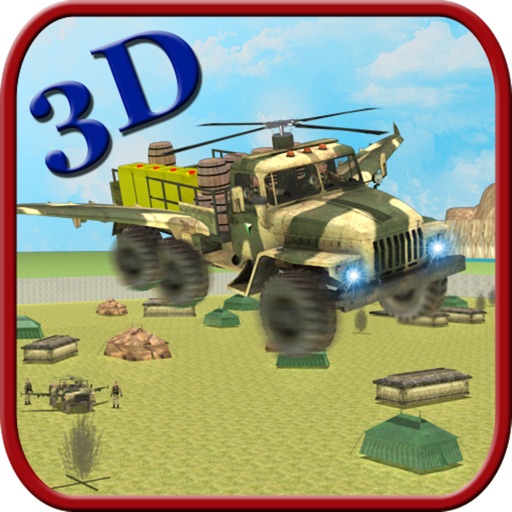 Army Helicopter Truck Flying icon