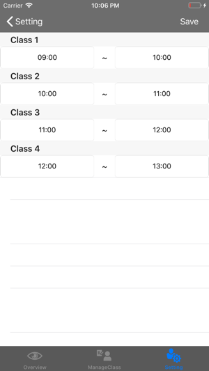 Time Table : Class(圖3)-速報App