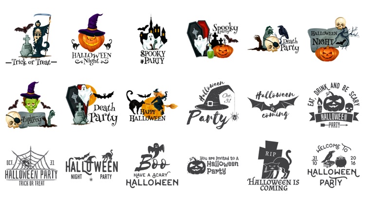Halloween Happy Emoji Stickers