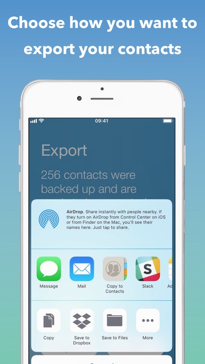 Export Contact