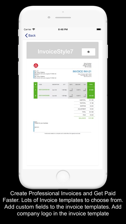 Kite Books Invoice Inventory