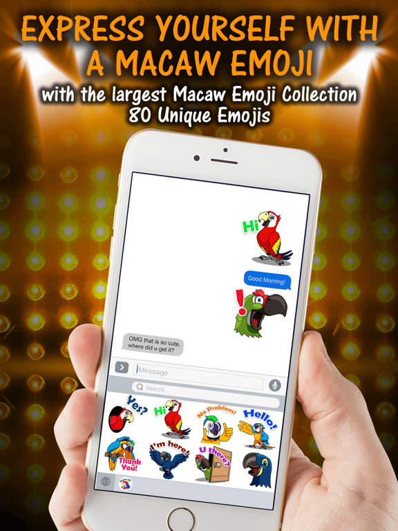 MacawMoji - Parrot Emojis Screenshots
