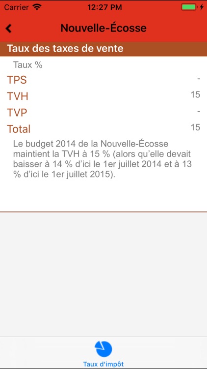 Taux d'Impôt screenshot-3