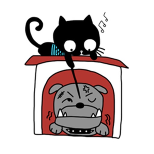 Naughty Black Cat Sticker Packs